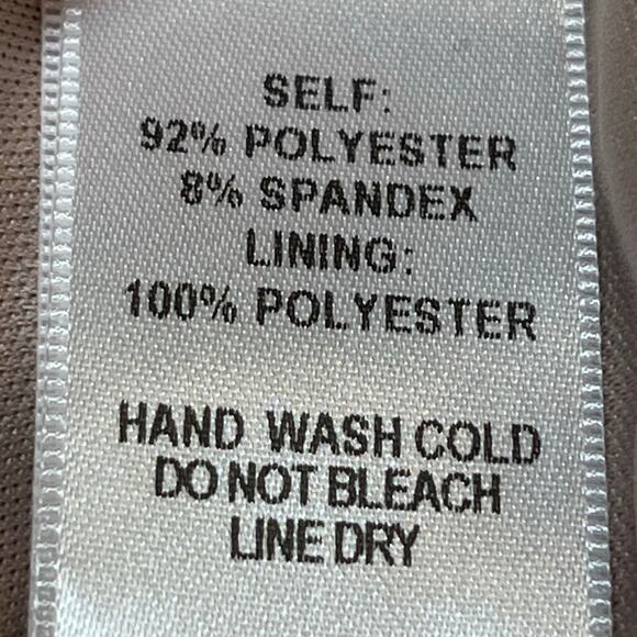 NWT Lulus Womens Size Med Tan Crushed Velvet Zip Back Long Sleeve Cocktail Dress - Picture 3 of 10